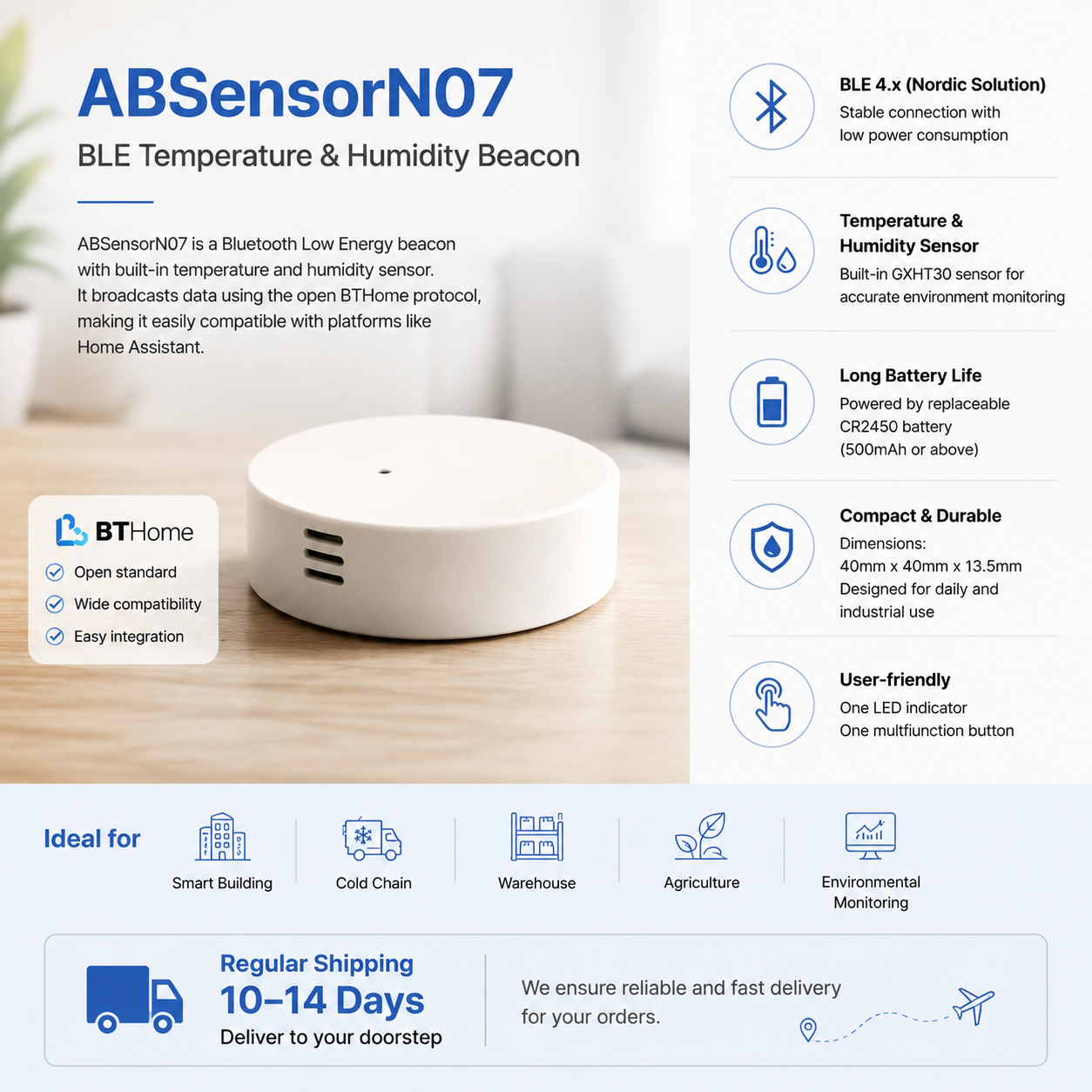 Temperature and Humidity sensor ABSensor N07